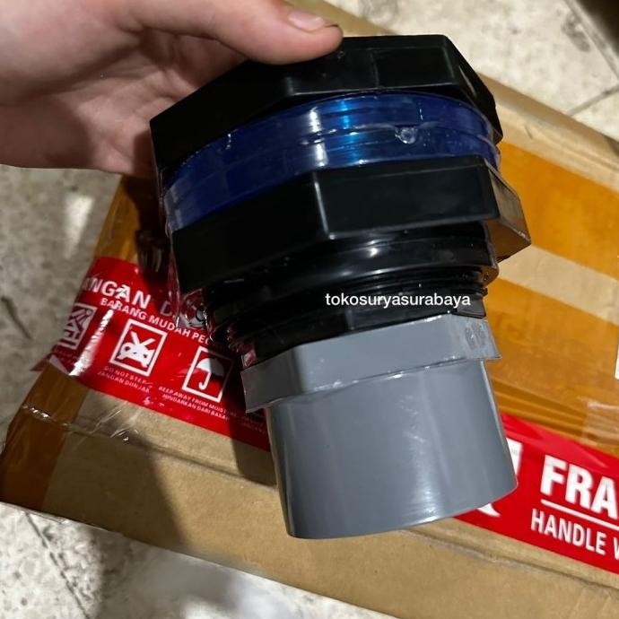 adaptor tandon 1,5" PENGUIN Mur tandon 11/2" bulkhead 11/2" mur toren 11/2" tandon penguin 11/2" mur