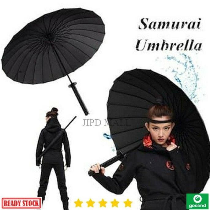 Payung Samurai Jepang Unik Samurai Umbrella Katana Kuat Berkualitas