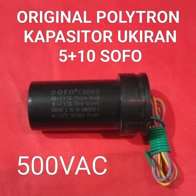 Kapasitor mesin cuci Polytron Original mesin cuci 2 tabung