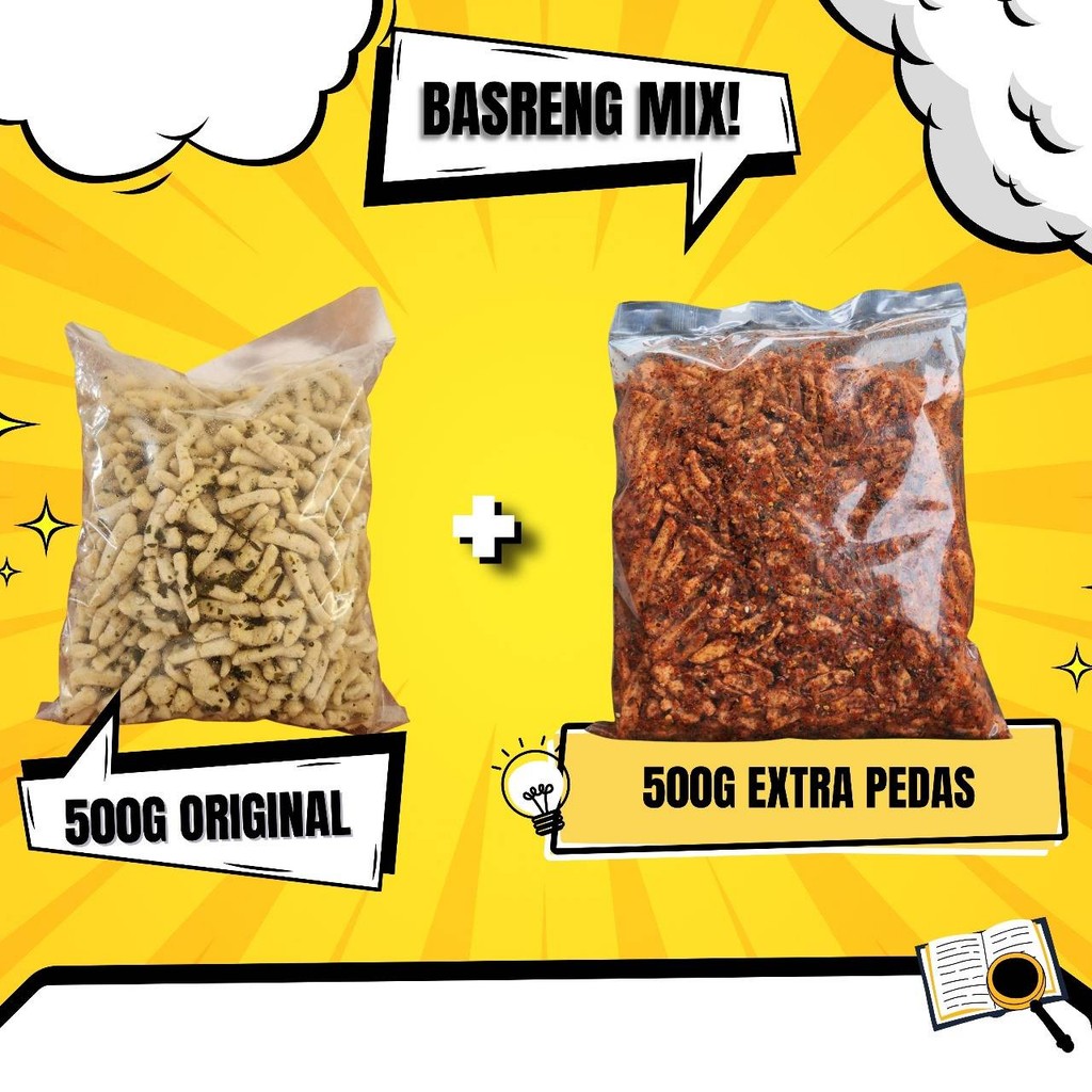 

1KG COD BASRENG ORIGINAL PEDAS DAUN JERUK PAKET MURAH RESELER 20RB KUALITAS PREMIUM RENYAH ENAK