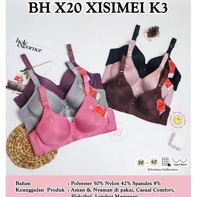 2 PCS BRA XISSMEI CUP B KAIT 3 | BH CUP B NON KAWAT