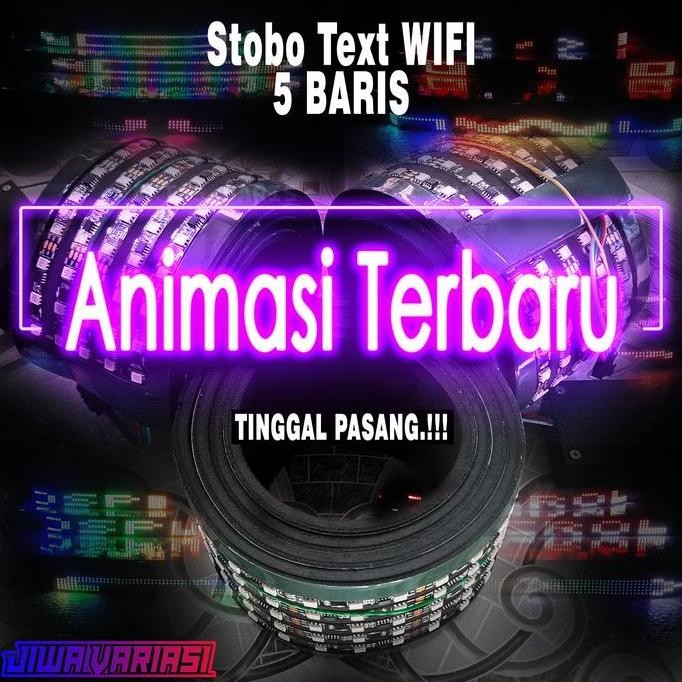 LED STROBO KACA DEPAN TEKS 5 BARIS TERBARU EDIT TEKS VIA WIFI HP BUS TRUK PICK UP ORIGINAL DAN TERPE