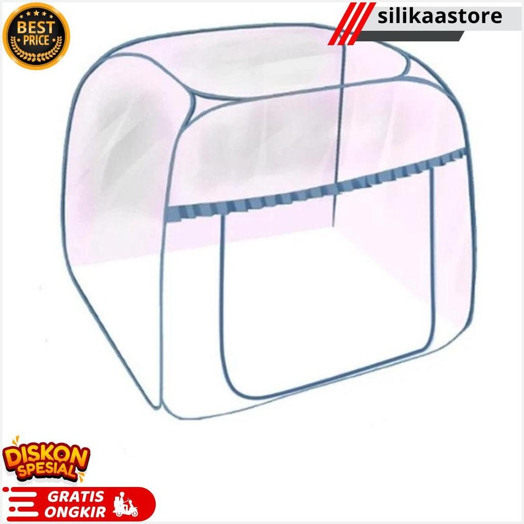 220X220 Kelambu Lipat Selambu Lipat Kelambu Tenda Original Jumbo Perlengkapan Kamar Tidur Cod