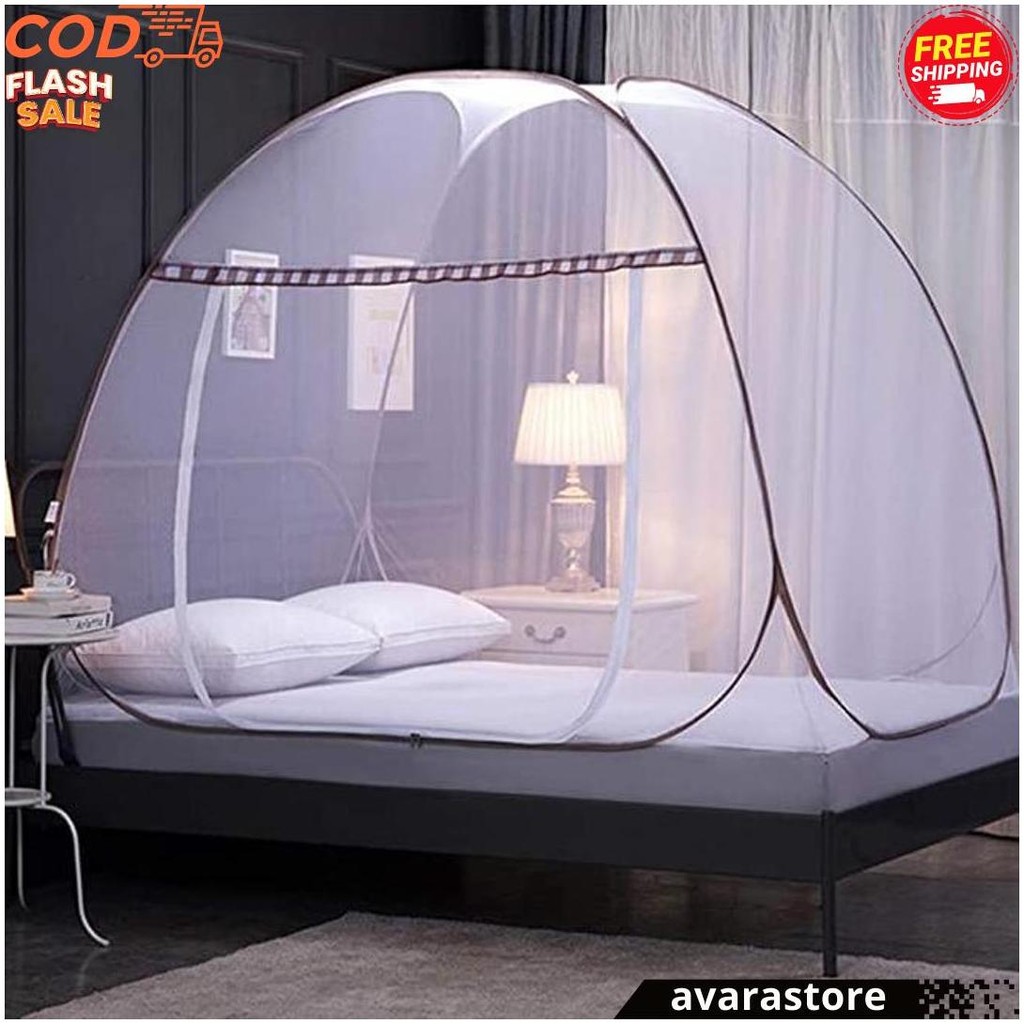 220X220 Kelambu Lipat Selambu Lipat Kelambu Tenda Original Jumbo Perlengkapan Kamar Tidur Terlaris