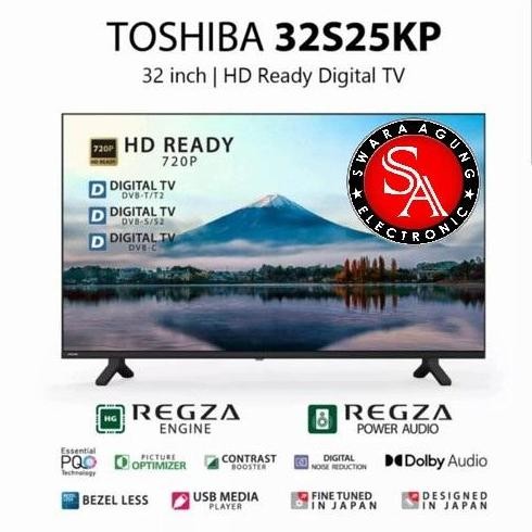 Led Digital Tv 32 Inch Toshiba 32S25KP (Gratis Bracket) Medan