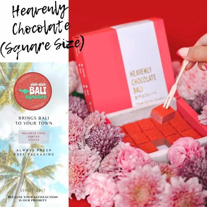 

Promo Heavenly Chocolate Bali (Square Size) (8 Rasa) (Free Extra Packing)