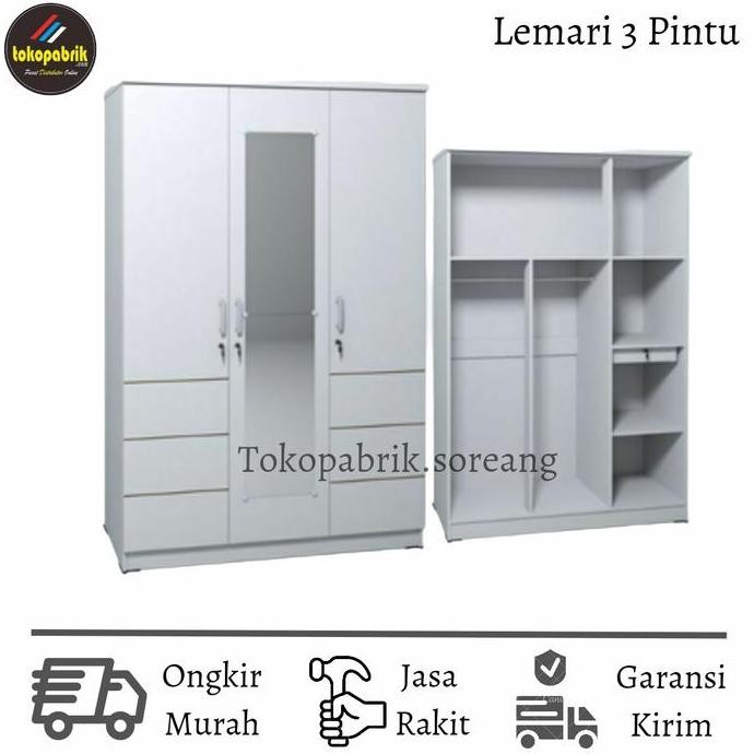 lemari pakaian 3 pintu olympic Lemari 3 Pintu Terlaris Murah Bandung
