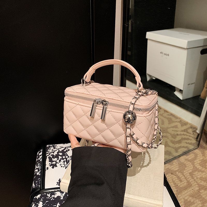 Tas Wanita Fashion Korea Gaya Chanel Kecil Tas Selempang Rantai Quilted Baru Sederhana Elegan Tas Ko