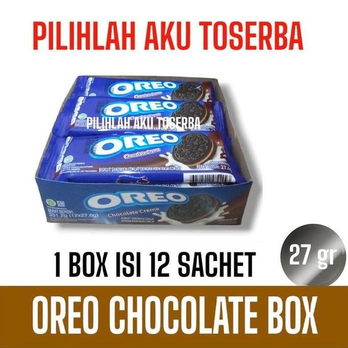 

Grosir Biskuit Oreo Chocolate Creme / Cokelat Krim 12 X 27 Gr (Harga 1 Dus)