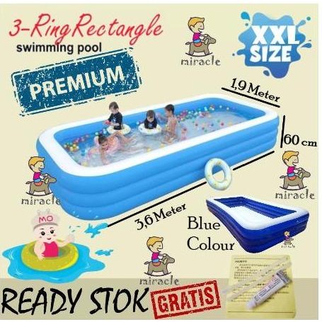 Playground 5409 Family Pool / Kolam Renang Besar Keluarga Panjang 305 Cm Anak Dewasa Kotak