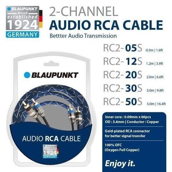 TERBARU - RCA CABLE BLAUPUNKT GERMANY - 5 METER KABEL RCA