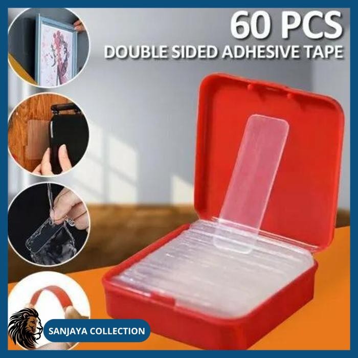 

DOUBLE TAPE AKRILIK MINI PEREKAT 2 SISI BOX KOTAK ISI 60 KUALITAS PRODUK TERBAIK