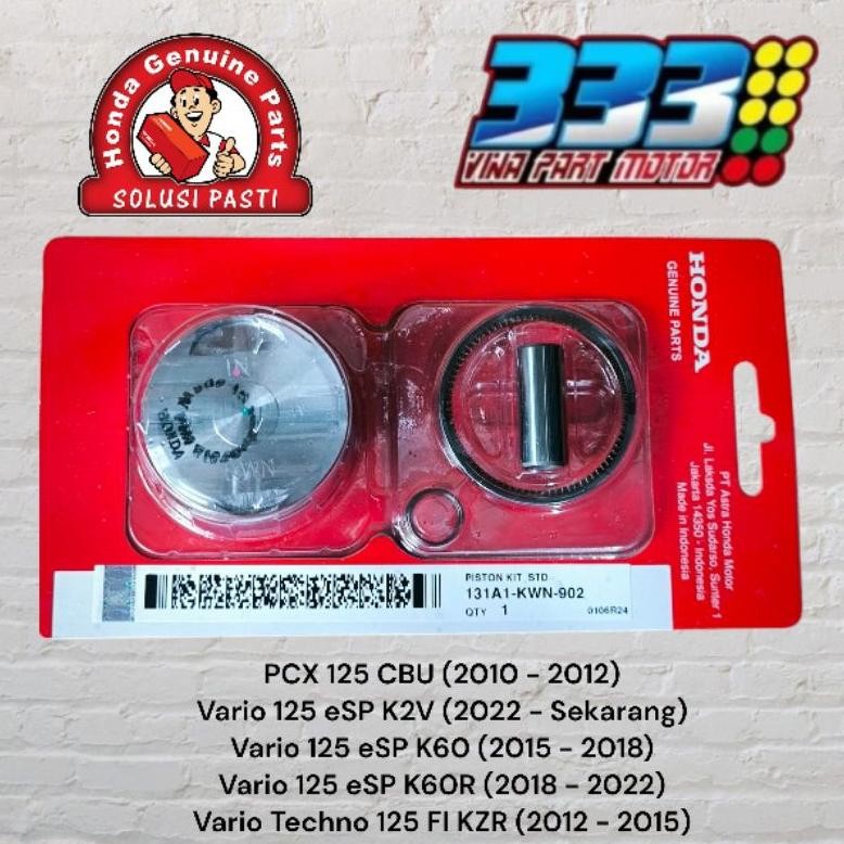 PISTON KIT VARIO 125 OLD VARIO 125 NEW KWN STANDAR SEHER SET RING VARIO 125 SERIIES