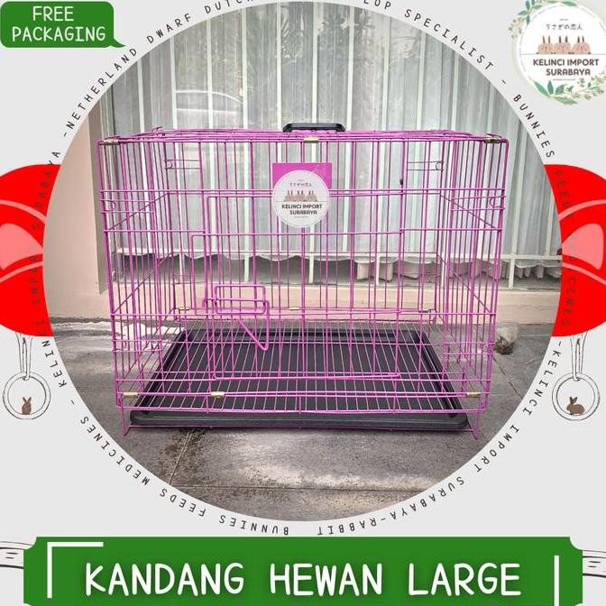 Kandang Hewan Anjing / Kelinci / Kucing Import - Size Large