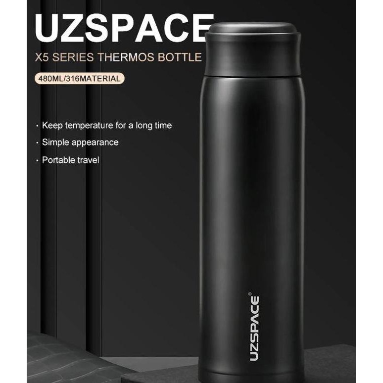 UZSPACE Botol Tumbler Thermos Air Panas Botol Minum Stainless Steel