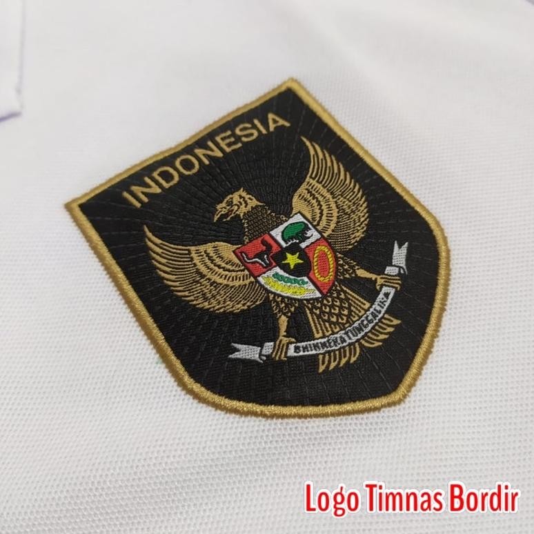 [Promo.. Polo Shirt Official Timnas Indonesia Logo Bordir Komputer Digital /  Kaos Kerah Seragam Tim