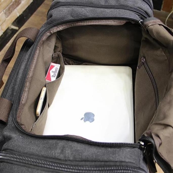 PROMO - Travel bag/tas pakaian jinjing kanvas premium import/tas liburan #90