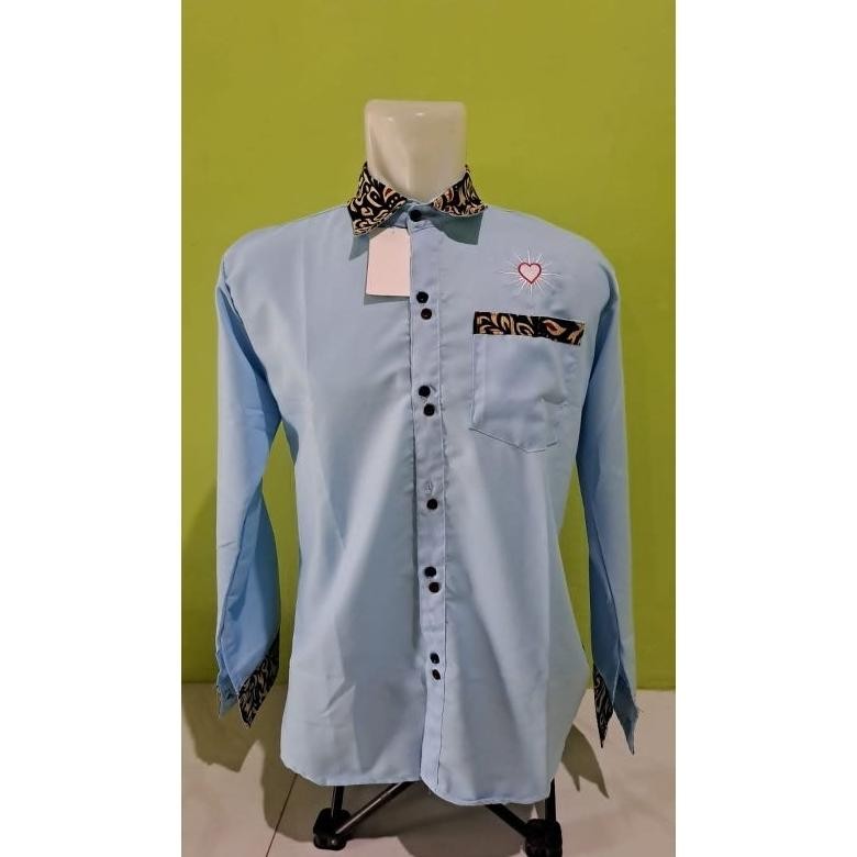 Oy58 Hem Psht Lengan Panjang Terbaru Hem Psht Keren Hem Psht Hem Hati Bersinar Kemeja Psht Terbaru K