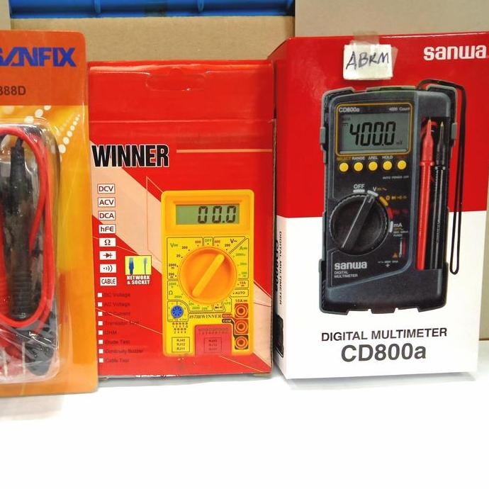 MULTIMETER AVOMETER DIGITAL SANFIX DM 888 C WINNER HY7300 SANWA CD800A ORIGINAL DAN TERPERCAYA