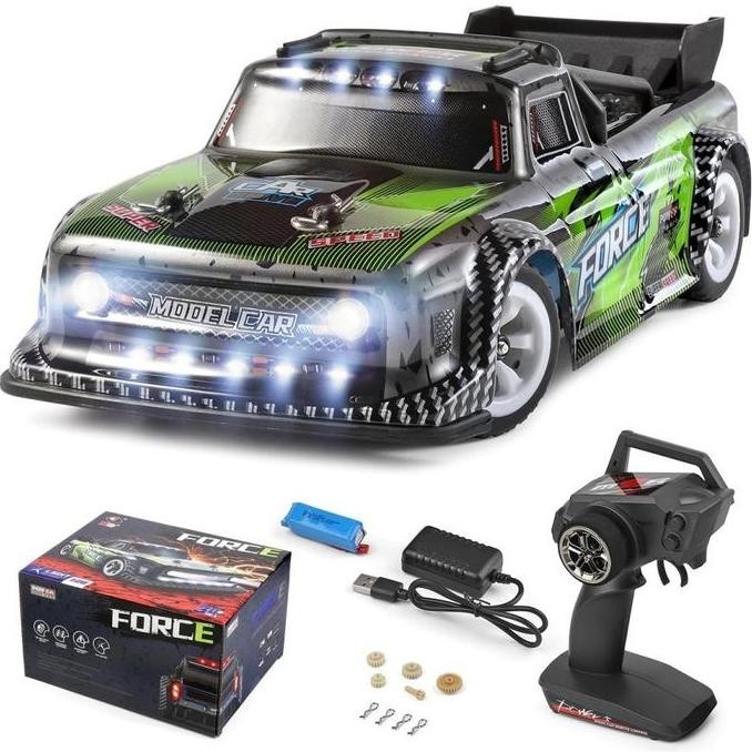 Rc Car Wl 284131 Mobil Rc Drift Metal Chassis 1/28 Short Course Rtr