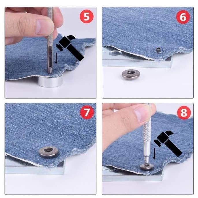 Grosir Set Alat Pasang/Getok Paku Kancing Snap/Keling