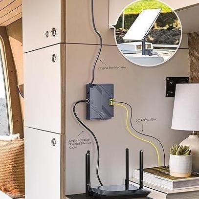 TERMURAH - Kabel Adaptor EDUP Starlink 3 in 1 All in One Compatible Starlink Standard V2 Dishy