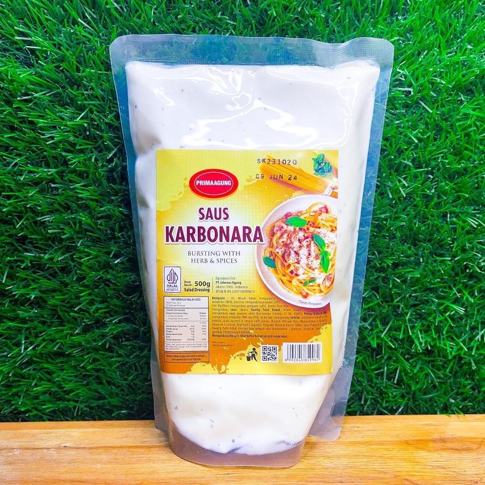 

Prima Agung Saus Karbonara 500 Gram / Carbonara Sauce