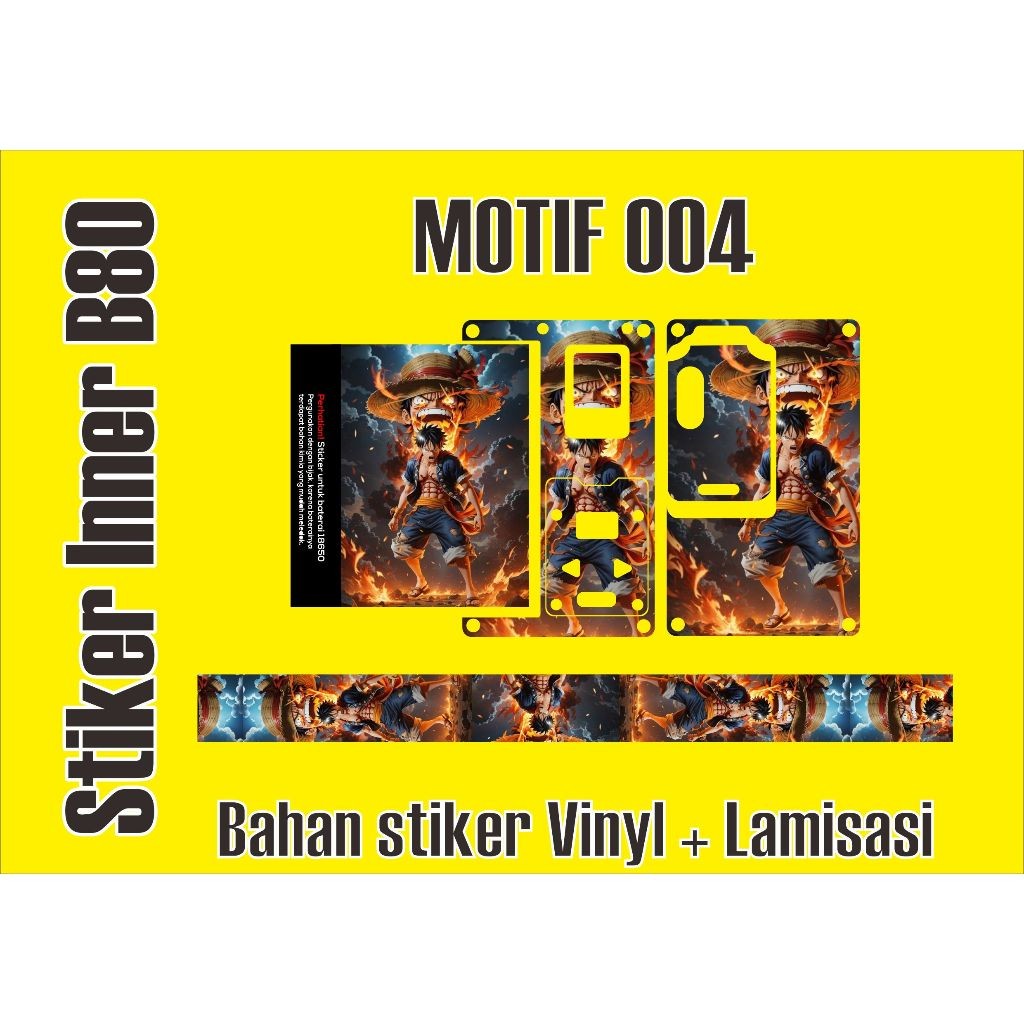 

Stiker B80 Iner 004 Garskin Label Custom Fullbody Presisi Bisa COD