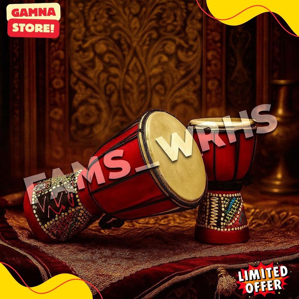 Jimbe Gendang Besar Mainan Alat Musik Tradisional Murah Berkualitas (Bisa Cod)