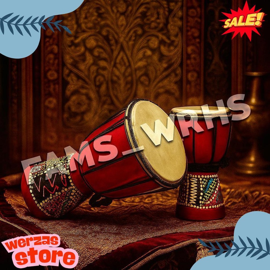 Jimbe Gendang Besar Mainan Alat Musik Tradisional Murah Berkualitas (Bisa Cod)