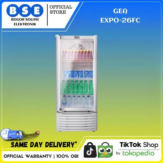 TERLARIS - SHOWCASE GEA 3 RAK 192L EXPO26FC GEA EXPO-26FC 192 L 3 RAK GEA EXPO26