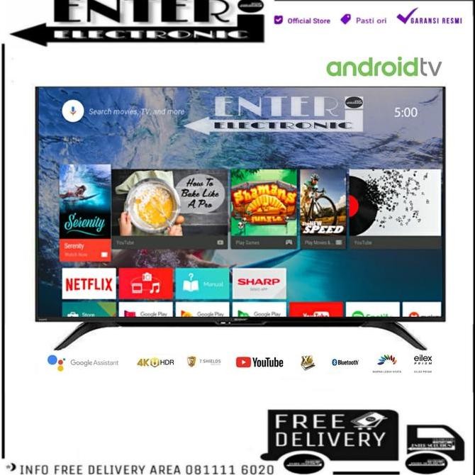 NEW SHARP LED TV 4T C50AL1 - TV LED 50 INCH ANDROID TV ULTRA HDR 4TC50AL1X