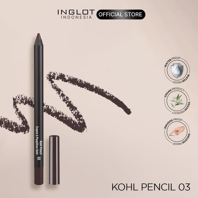 TERMURAH - INGLOT Kohl Pencil 03 Brown - Eyeliner Pensil Coklat