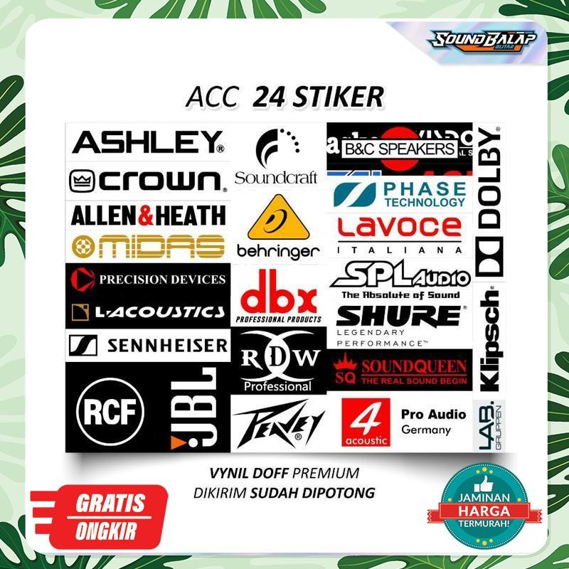 

SUPER STIKER SOUND SYSTEM ISI 34 / 24 STIKER VYNIL PREMIUM ANTI AIR || MIXER POWER SPEAKER ASHLEY SPL RCF Viral Kekinian Terbaru 2025 LV-89