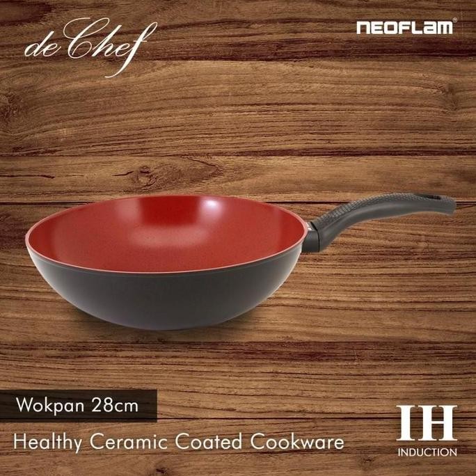 Neoflam DE CHEF Wok Pan / Panci Penggorengan Keramik Korea