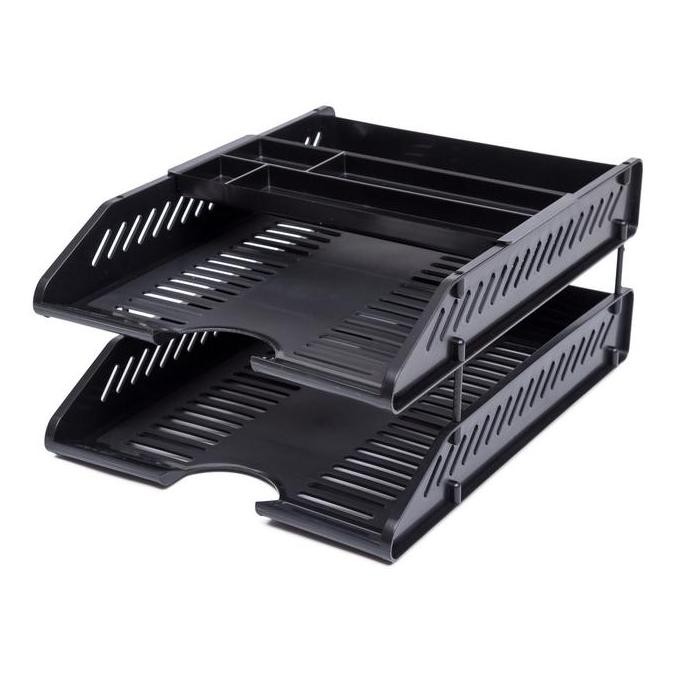 

NEW Bantex Letter Tray Set Black 9872 10