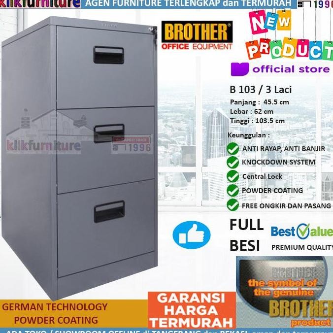 TERMURAH - B 103 Brother Filling Cabinet Besi Kantor