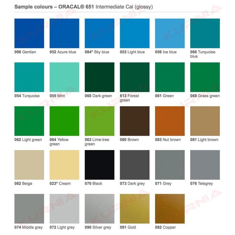 Stiker Oracal 651 Glossy Original