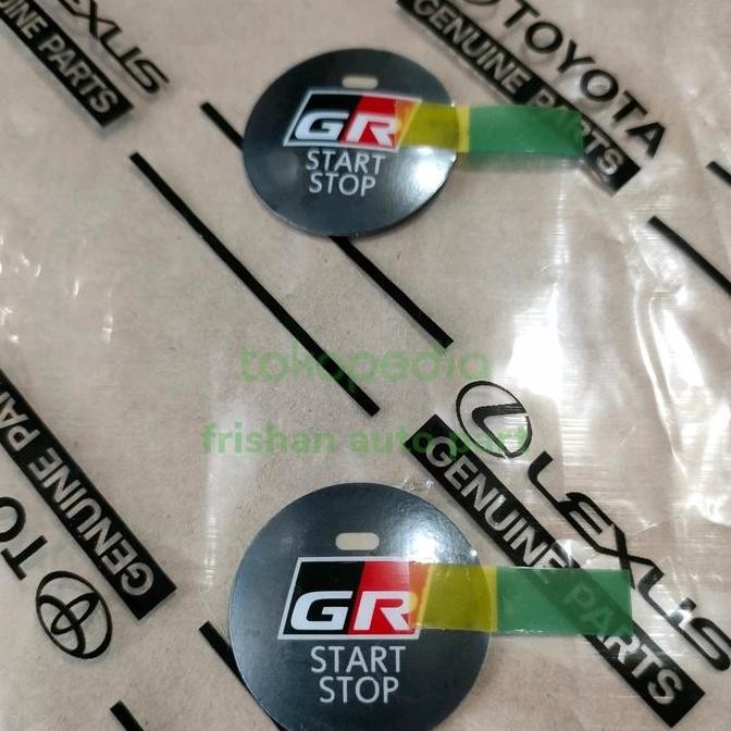 Stiker Gr Start Stop Engine Toyota Original