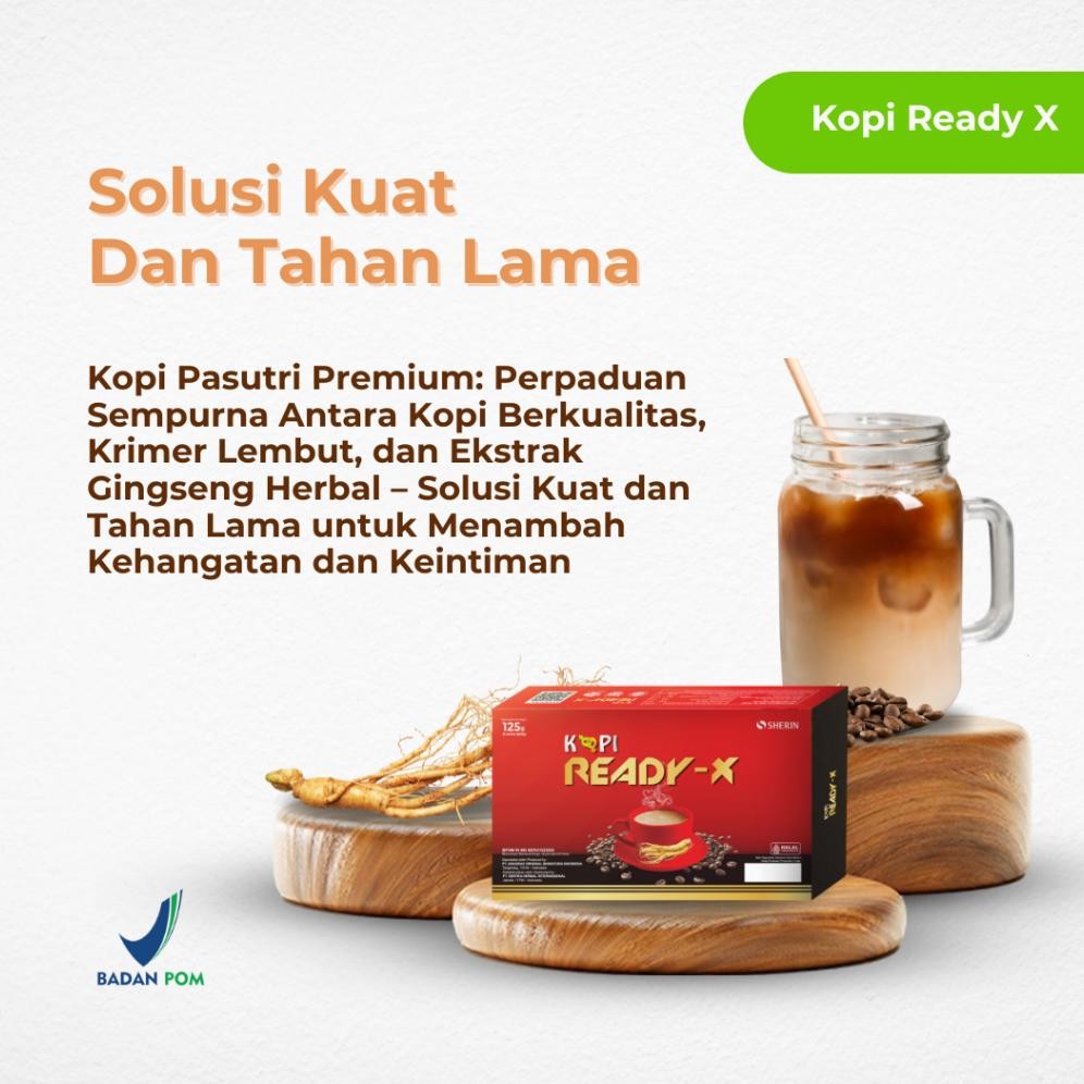 

Ready!! Kopi Ready X Romantis Premium Kemasan - Isi 5 sachet