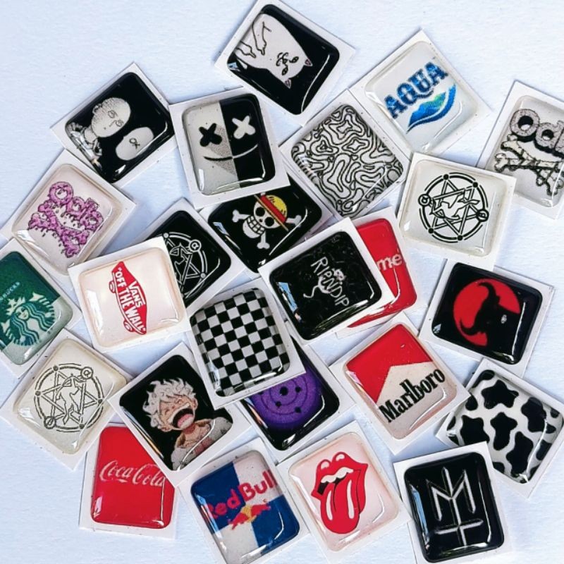 

Terlaris Stiker Vynil Lapis Resin Emblem Timbul B80 Random Garskin Stiker Custom Case Laminasi Tebal COD