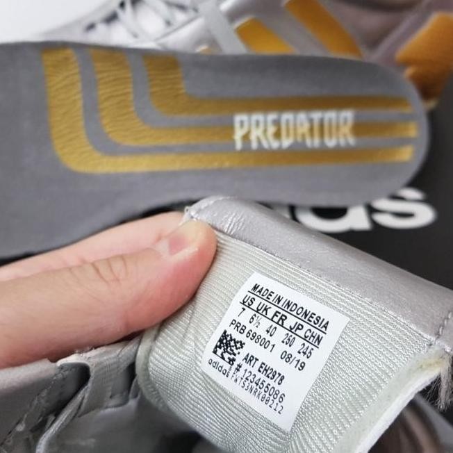Qasid Sepatu Bola - Soccer Adidas Predator 20 Mania Remake Silver Gold
