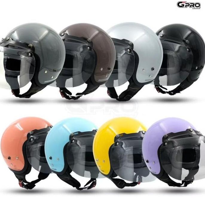 Helm Bogo Classic Hijab Cepol Full Leher Dewasa Warna Terkini Terbaru ORIGINAL SNI 100%