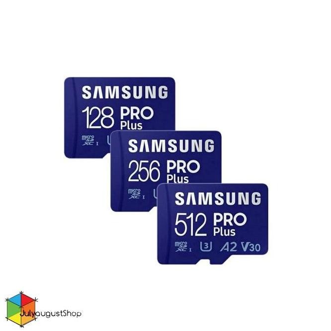TERBARU - Samsung PRO Plus MicroSD Card SDXC - 512GB | 256GB | 128GB
