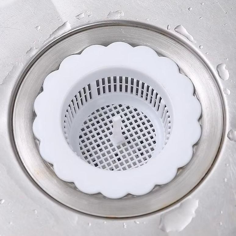 Bisa Cod ( Bisa Cod ) Promo Saringan Wastafel Plastik Bentuk Bunga / Saringan Wastafel Model Bunga L