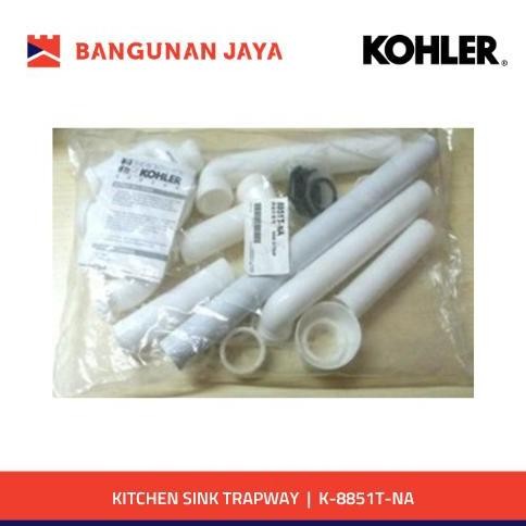 TERBARU - KOHLER KITCHEN SINK TRAPWAY WHITE | K-8851T-NA