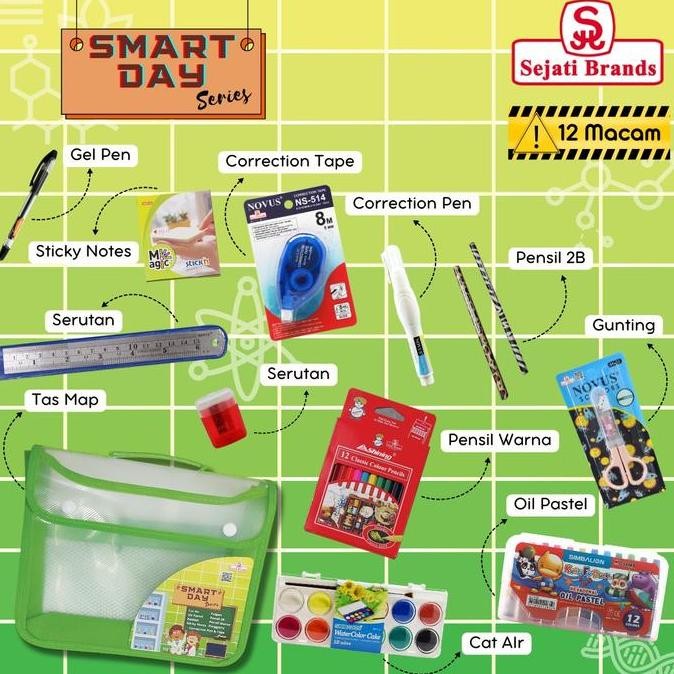 

NEW Paket TAB ( Tahun Ajaran Baru ) Lengkap Alat Tulis Sekolah Smart Day