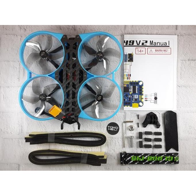 TERBARU - Reptile CLOUD 149 V2 F4 4S 3 Inch Cinewhoop FPV Racing Drone PNP Blue