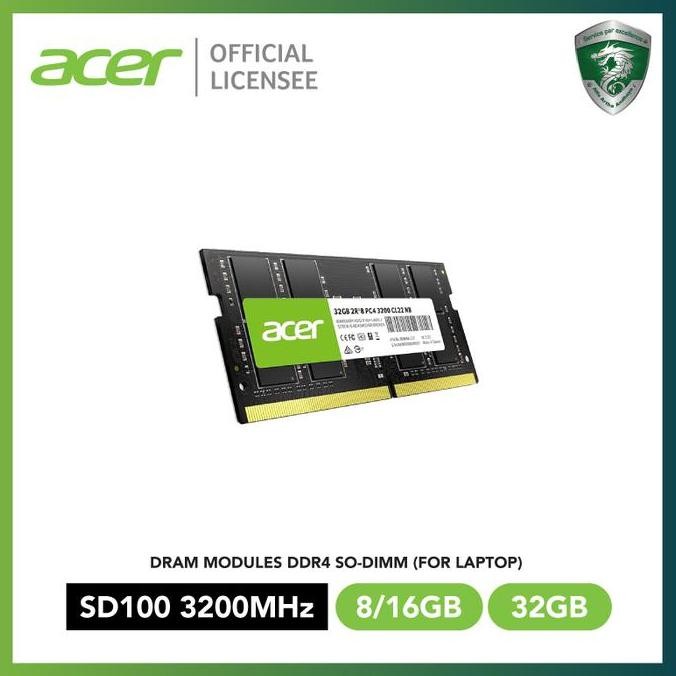 TERBARU ACER SD100 DDR4 3200 SO-DIMM [Notebook RAM]