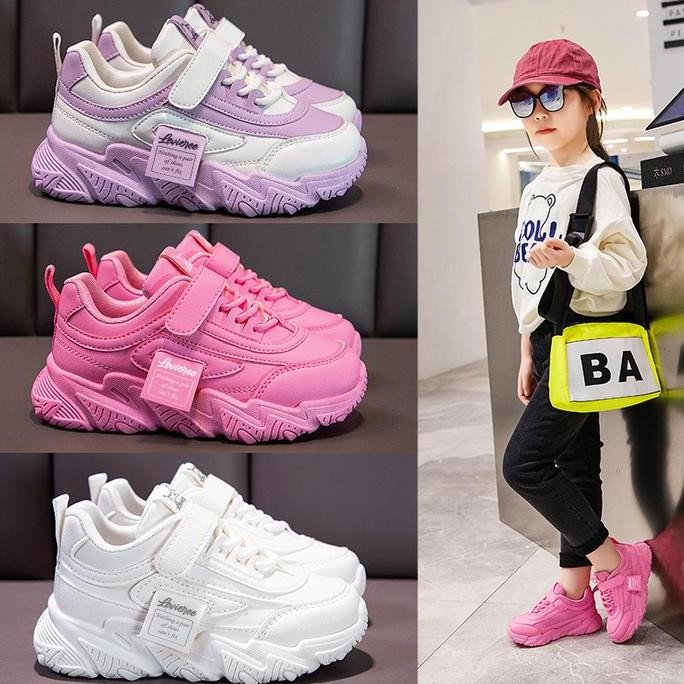 Lvr Iu Free Box Lv0338 Sepatu Sneakers Anak Sepatu Sport Anak Kubistar